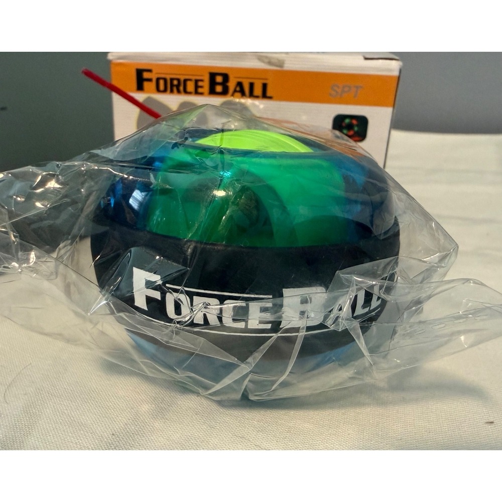 Force Ball Gyroscope Wrist Forearm Exerciser LED Hand Grip Strength Trainer NIB